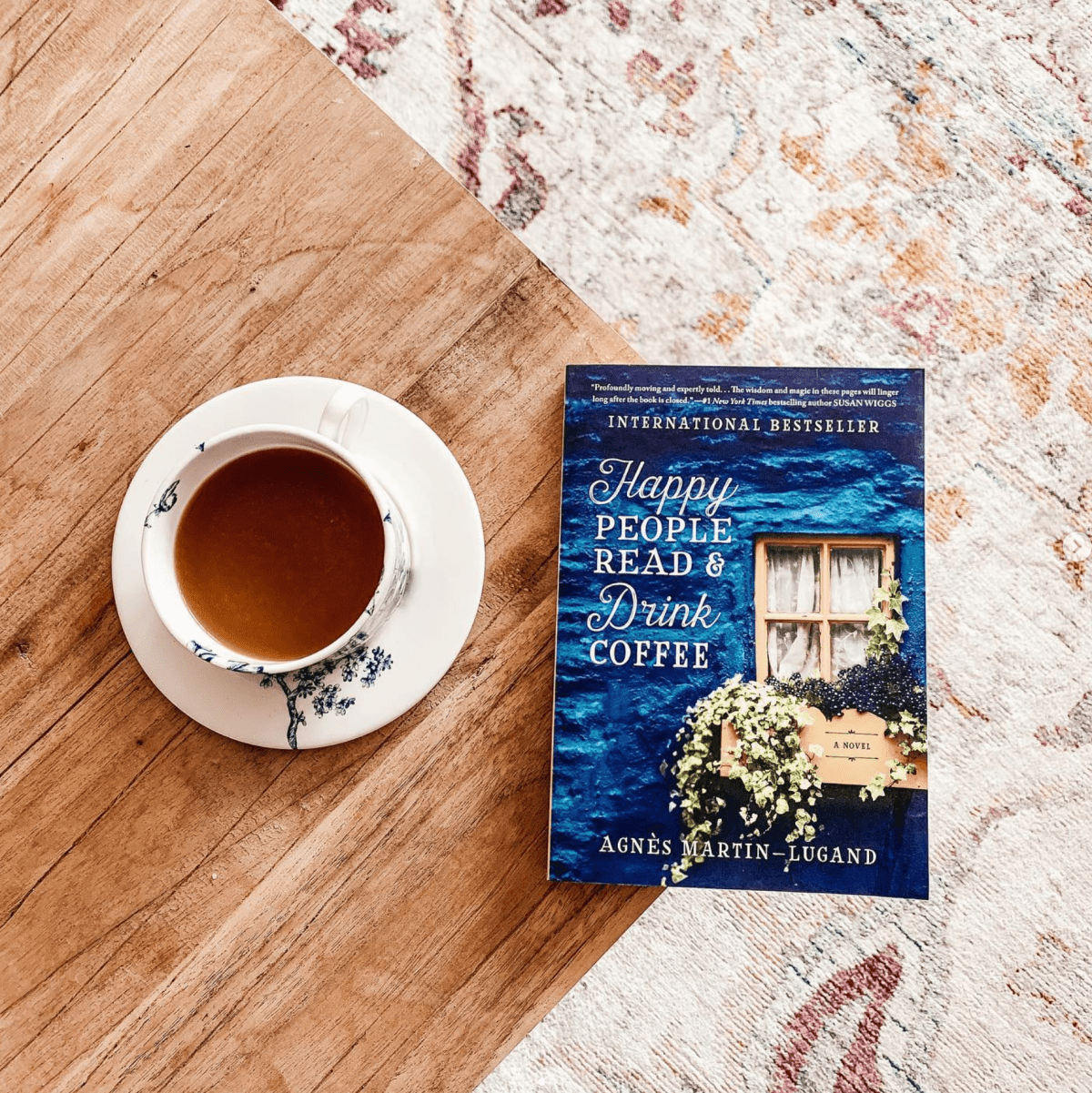 HAPPY PEOPLE READ & DRINK COFFEE by Agnes Martin-Lugand&nbsp;⁣